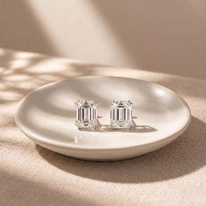 Timeless Emerald Stud Earrings