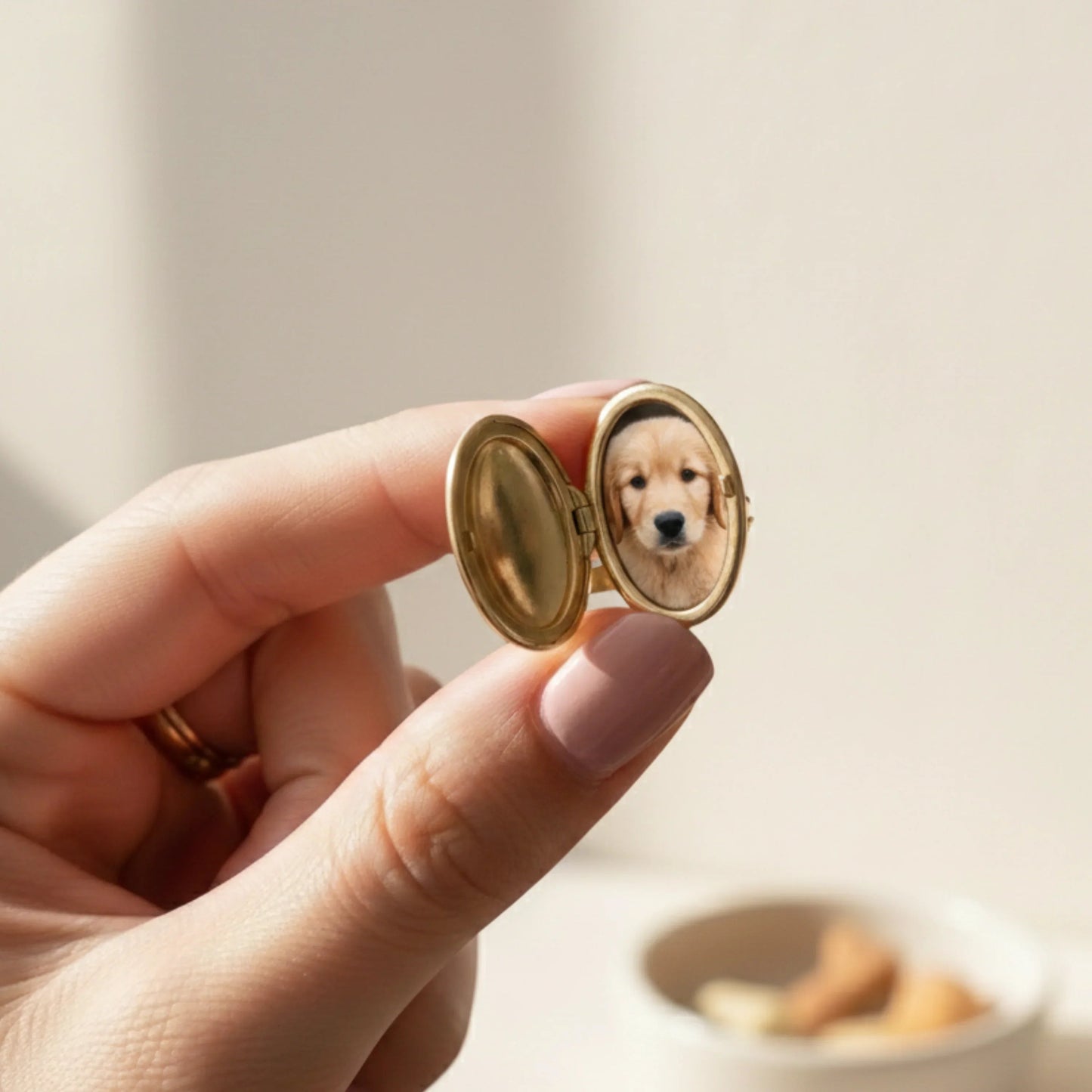 Oval Locket Ring
