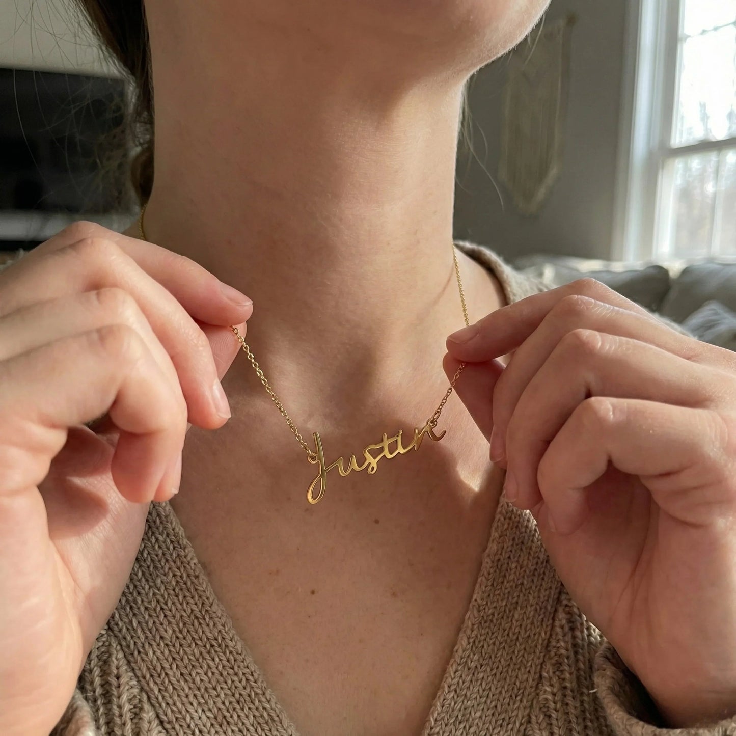Name Plate Necklace