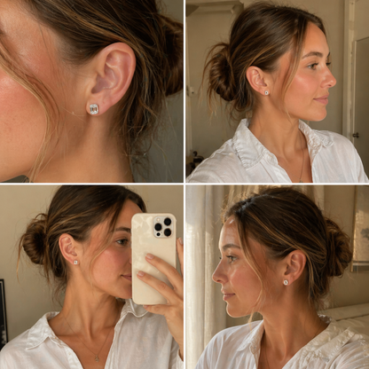 Timeless Emerald Stud Earrings