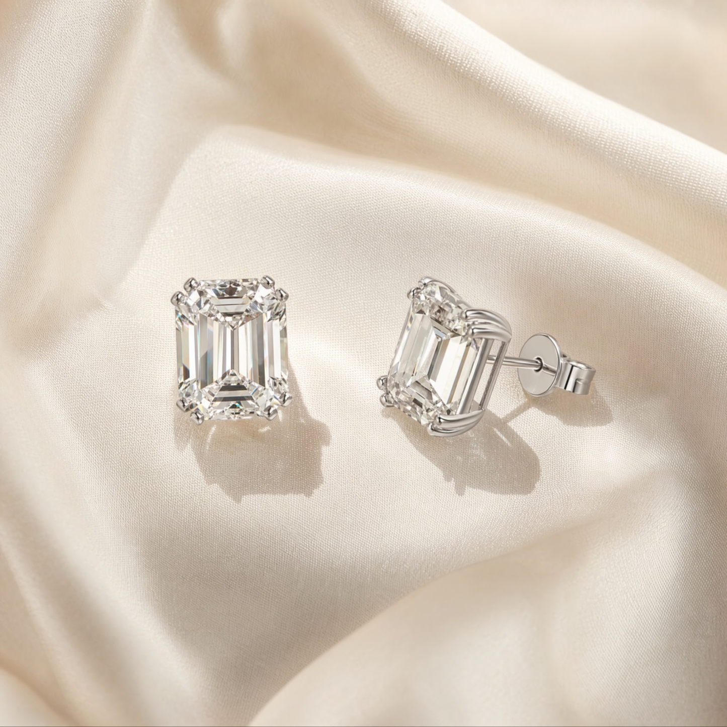 Timeless Emerald Stud Earrings