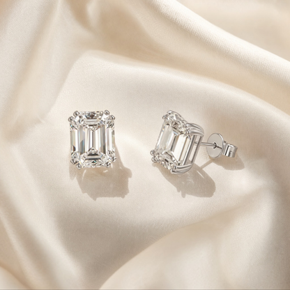 Timeless Emerald Stud Earrings