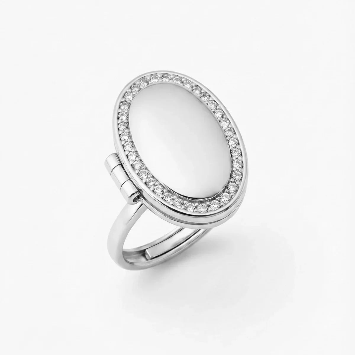 Oval Locket Ring