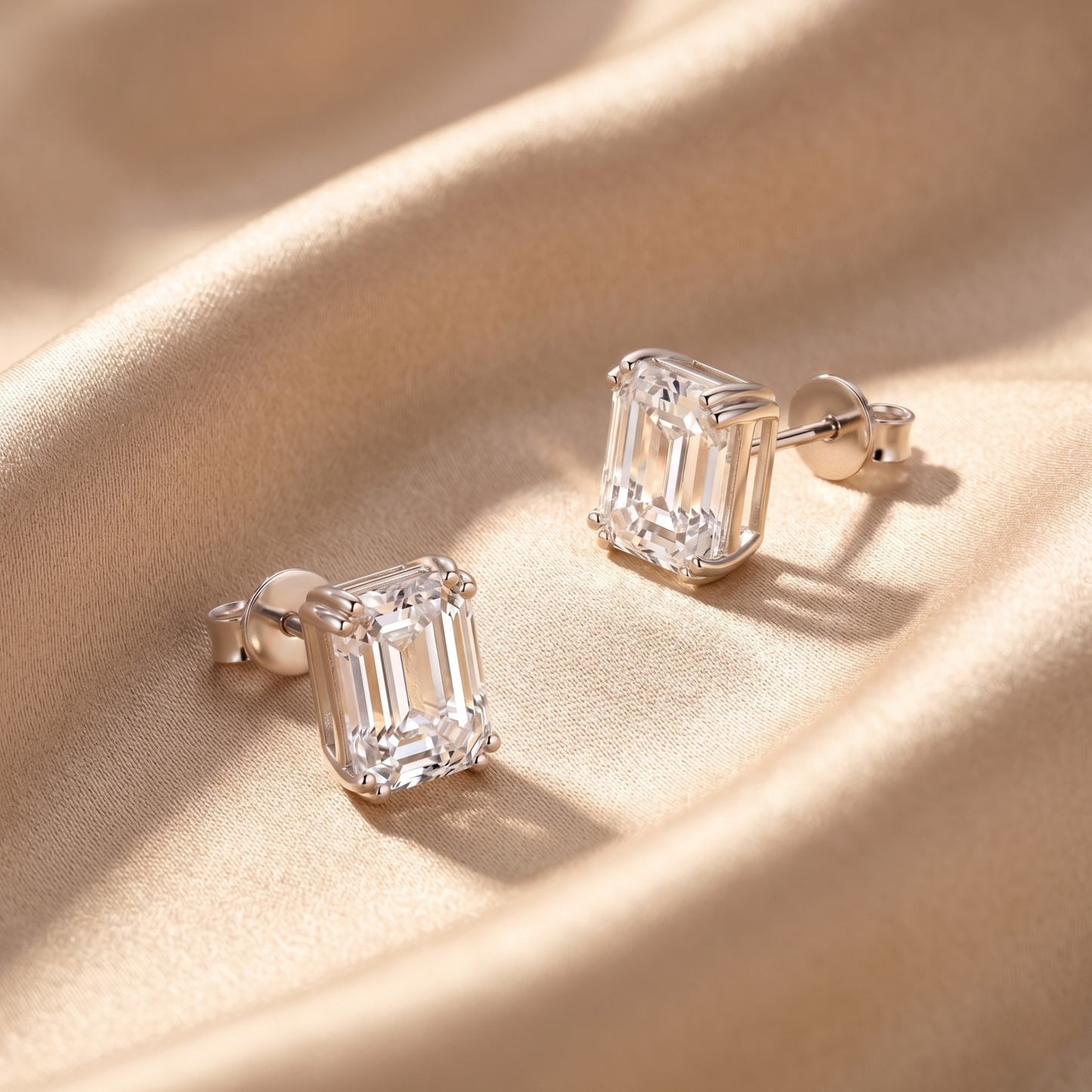 Timeless Emerald Stud Earrings