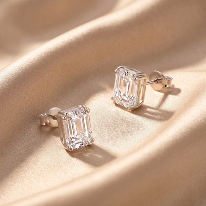 Timeless Emerald Stud Earrings
