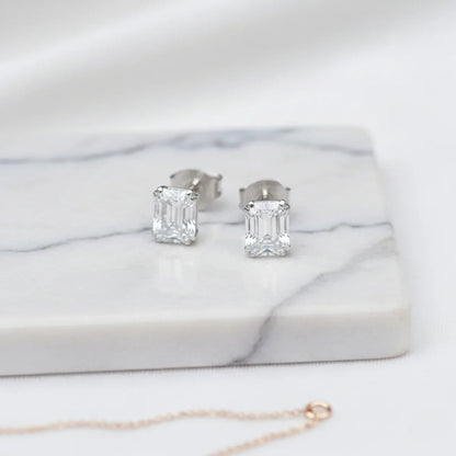 Timeless Emerald Stud Earrings