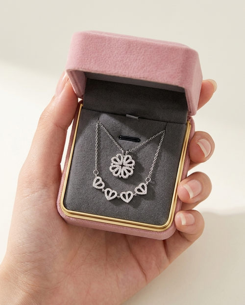 HEART CLOVER NECKLACE