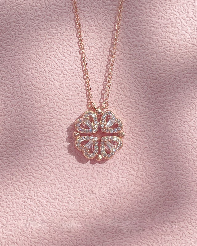 HEART CLOVER NECKLACE