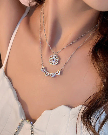 HEART CLOVER NECKLACE