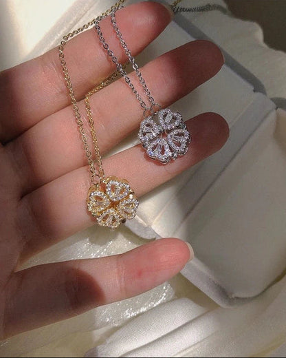 HEART CLOVER NECKLACE